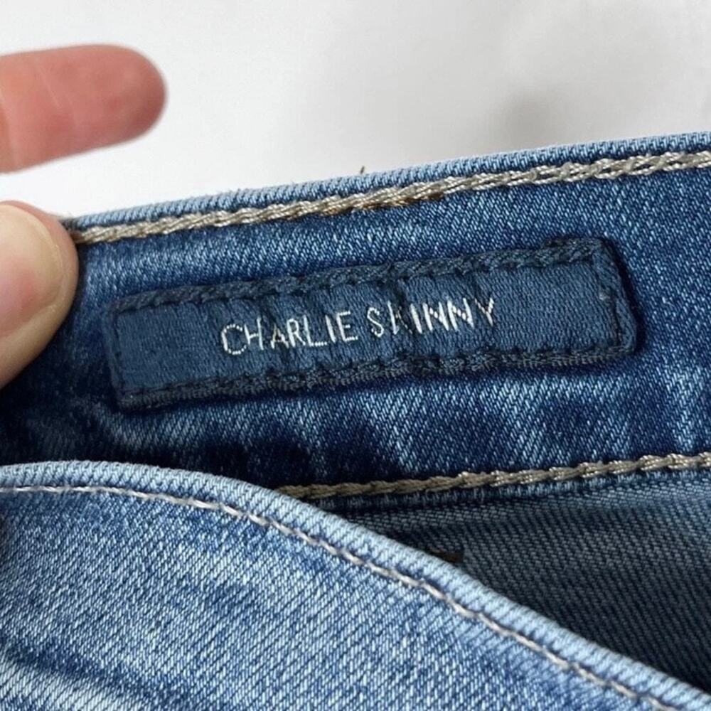 Lucky Brand Charlie Skinny Jeans Womens 4/27 Low Rise Blue Denim Stretch Casual - Picture 7 of 7